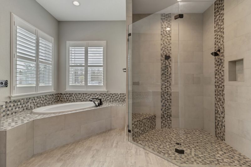Contemporary Tile Shower